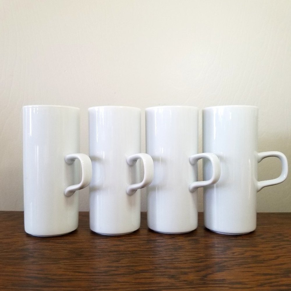 Vintage White Coffee Cappuccino/Liquor Coffee Mugs